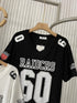 Basic Number Print Oversize T-Shirts